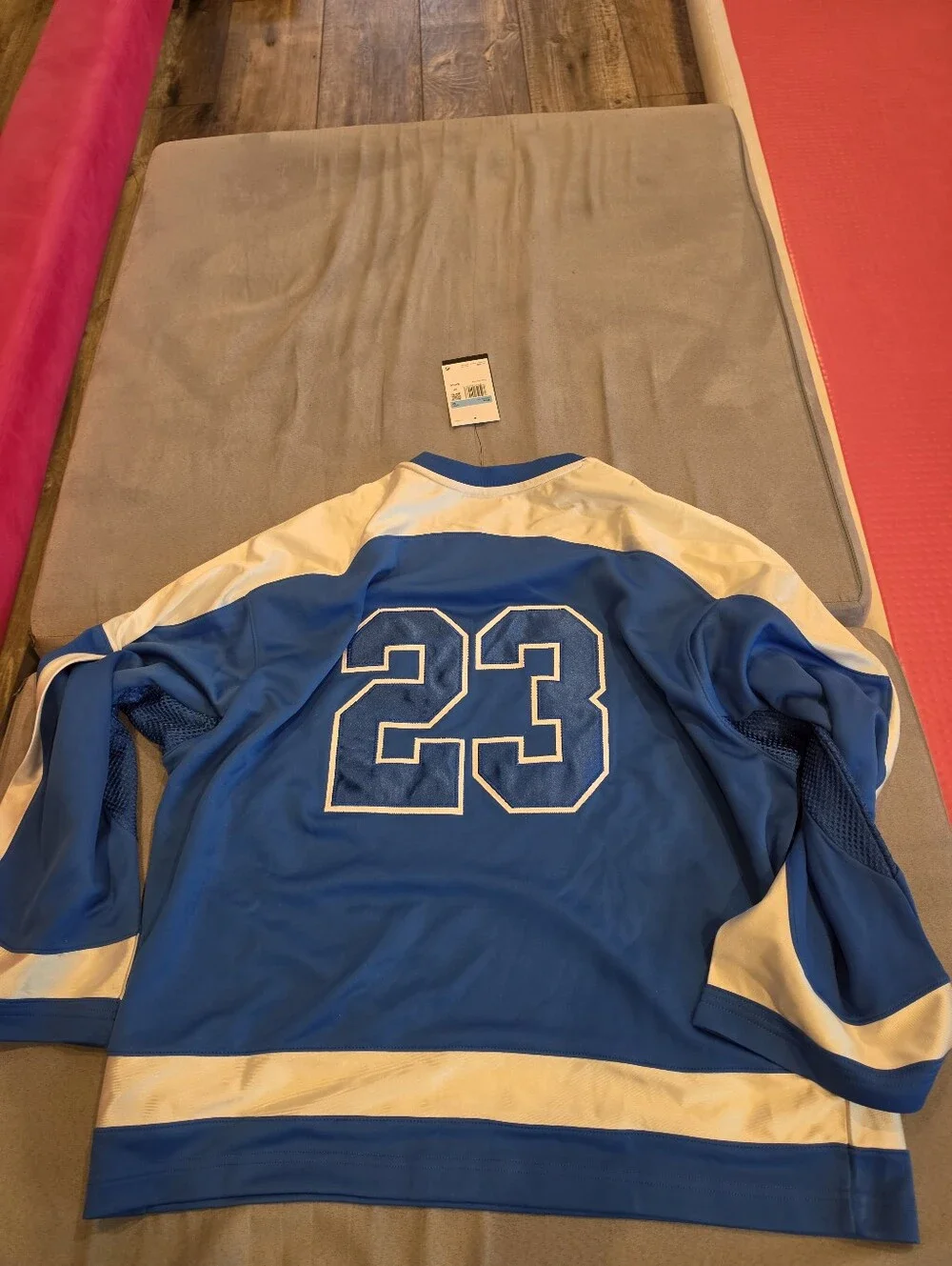New Jordan Brooklyn Hockey Collegiate Jersey BLUE Sail HV0109-010